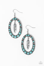 Load image into Gallery viewer, Put Up A FLIGHT - Blue -Paparazzi Earrings
