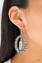 Load image into Gallery viewer, Put Up A FLIGHT - Blue -Paparazzi Earrings

