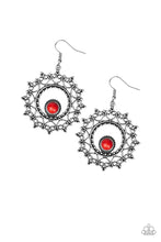 Load image into Gallery viewer, Wreathed In Whimsicality - Red - Paparazzi  Earrings
