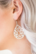 Load image into Gallery viewer, Casually Coachella - White Paparazzi Earrings

