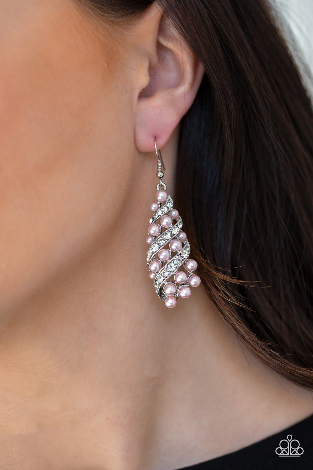 Ballroom Waltz - Pink - Earrings