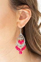Load image into Gallery viewer, Gorgeously Genie - Pink Paparazzi Earrings
