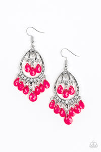 Gorgeously Genie - Pink Paparazzi Earrings