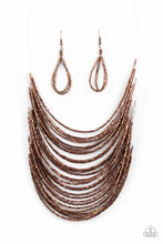 Load image into Gallery viewer, Catwalk Queen - Copper Paparazzi Necklace
