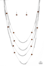 Load image into Gallery viewer, Open For Opulence - Brown - Necklace
