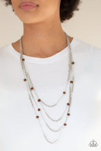 Load image into Gallery viewer, Open For Opulence - Brown - Necklace
