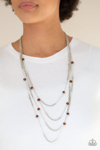 Open For Opulence - Brown - Necklace