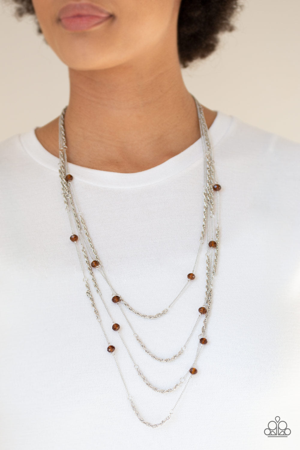 Open For Opulence - Brown - Necklace