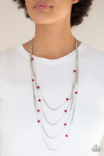 Load image into Gallery viewer, Open For Opulence - Red - Necklace
