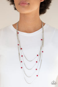 Open For Opulence - Red - Necklace