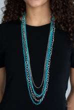 Load image into Gallery viewer, Industrial Vibrance - Blue - Necklace
