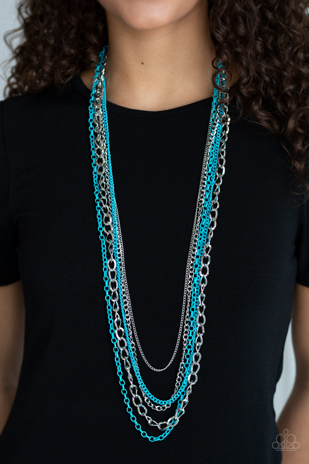 Industrial Vibrance - Blue - Necklace