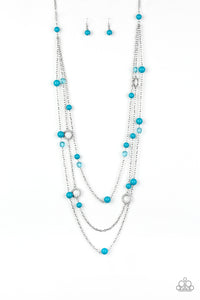 Brilliant Bliss - Blue - Necklace
