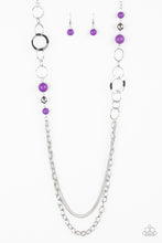 Load image into Gallery viewer, Modern Motley - Purple - Necklace
