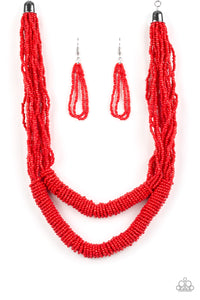 Right As RAINFOREST - Red - Necklace