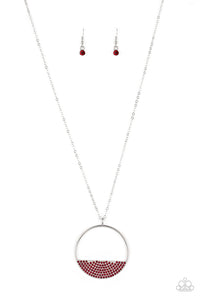 Bet Your Bottom Dollar - Red Paparazzi Necklace