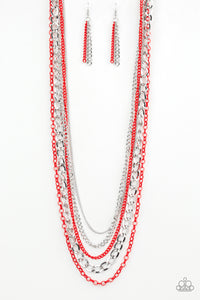 Industrial Vibrance - Red - Necklace