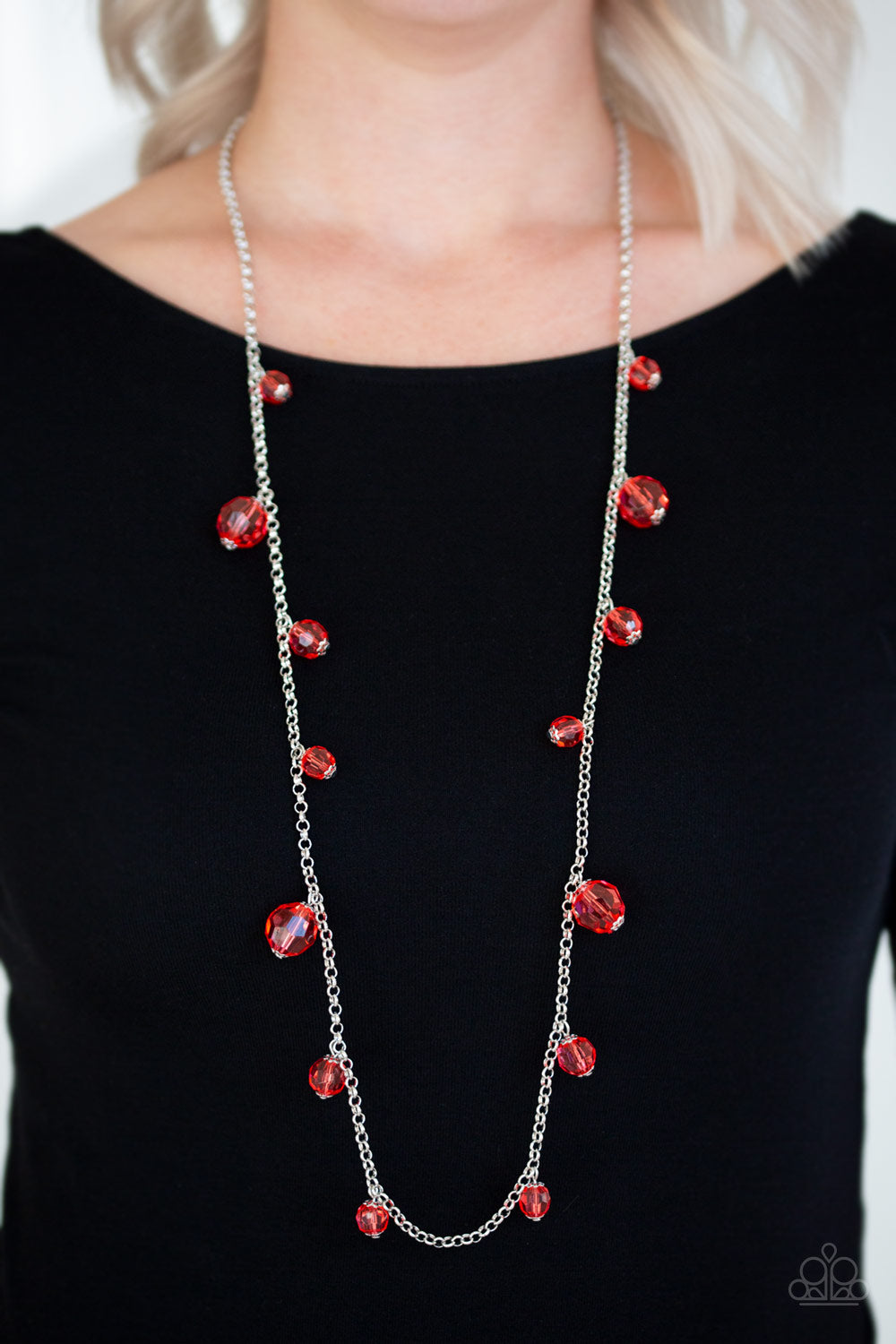 GLOW-Rider - Red - Necklace