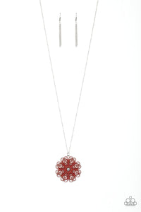 Spin Your PINWHEELS - Red - Necklace