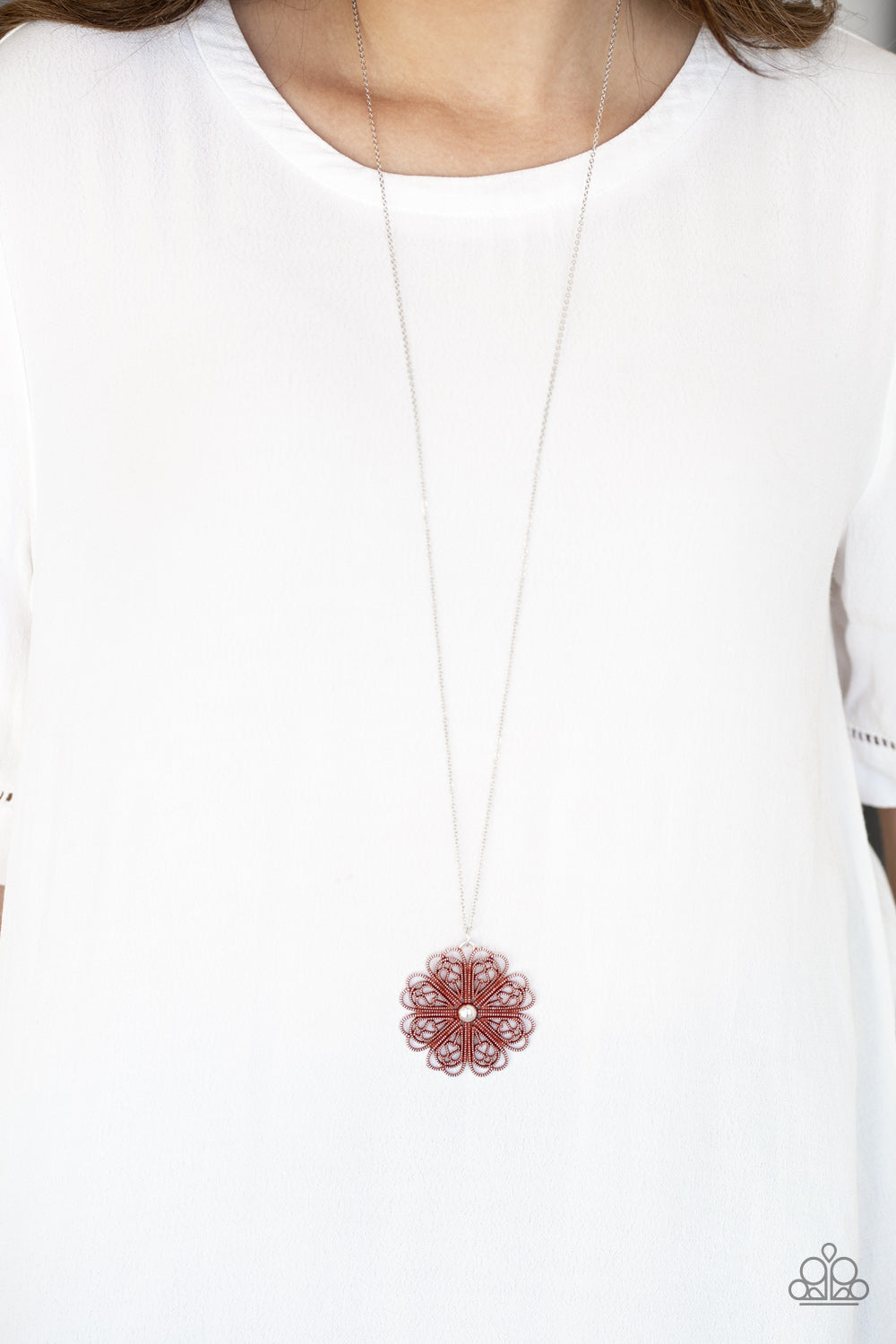 Spin Your PINWHEELS - Red - Necklace