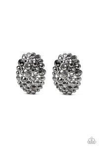 Daring Dazzle - Black - Paparazzi Earrings