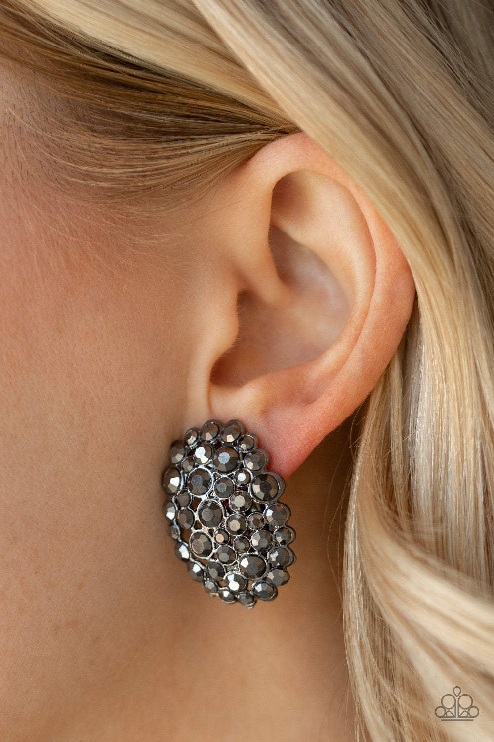 Daring Dazzle - Black - Paparazzi Earrings