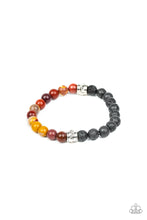 Load image into Gallery viewer, Tuned In - Yellow Paparazzi Urban Lava Rock Bracelet
