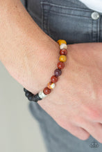 Load image into Gallery viewer, Tuned In - Yellow Paparazzi Urban Lava Rock Bracelet
