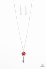 Load image into Gallery viewer, Key Keepsake - Red - Necklace
