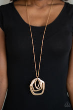Load image into Gallery viewer, Urban Artisan - Gold Paparazzi Necklace
