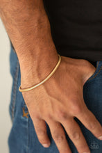 Load image into Gallery viewer, Winning - Gold Paparazzi Mens Bracelet
