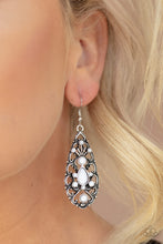 Load image into Gallery viewer, Fantastically Fanciful - White - Earrings
