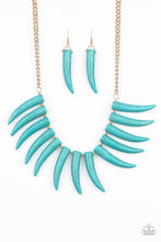 Load image into Gallery viewer, Tusk Tundra - Blue - Necklace
