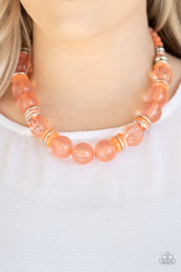 Bubbly Beauty - Orange - Necklace