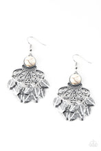 Load image into Gallery viewer, A Bit On The Wildside - White - Earrings
