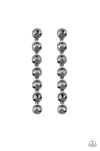 Dazzling Debonair - Black - Earrings