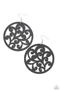 Fresh Off The Vine - Black - Earrings