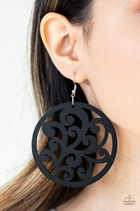 Fresh Off The Vine - Black - Earrings