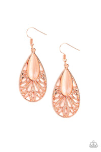 Glowing Tranquility - Copper - Earrings