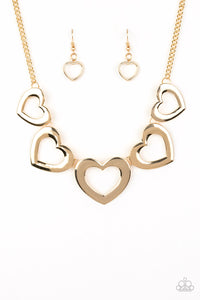 Hearty Hearts - Gold - Necklace