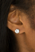 Load image into Gallery viewer, Just In TIMELESS - White - Paparazzi Blockbuster Earrings
