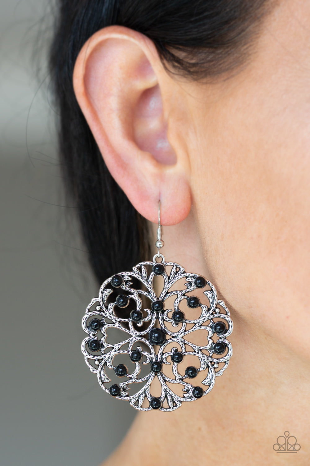 Rainbow Dew - Black - Earrings