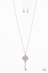 Unlocked - Pink - Necklace