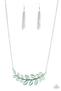 Frosted Foliage - Green - Necklace