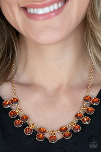 Top Dollar Twinkle - Brown - Necklace