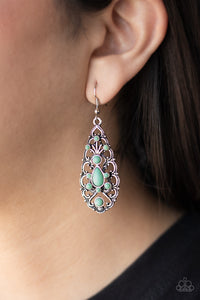 Fantastically Fanciful - Green - Earrings