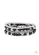 Load image into Gallery viewer, Stacked Style Maker - Black Paparazzi Bracelet
