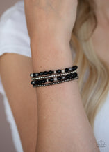 Load image into Gallery viewer, Stacked Style Maker - Black Paparazzi Bracelet
