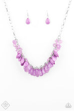 Load image into Gallery viewer, Colorfully Clustered - Purple - Necklace
