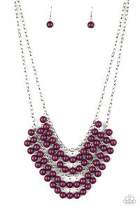 Bubbly Boardwalk - Purple Paparazzi Necklace